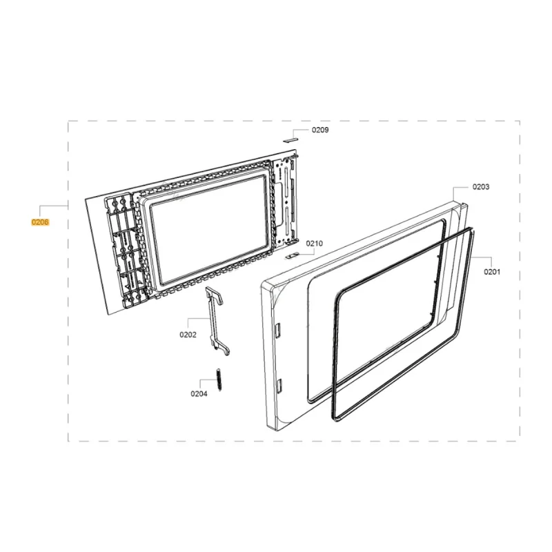 Porte complète ( repère 0206 ) SIEMENS 00772427