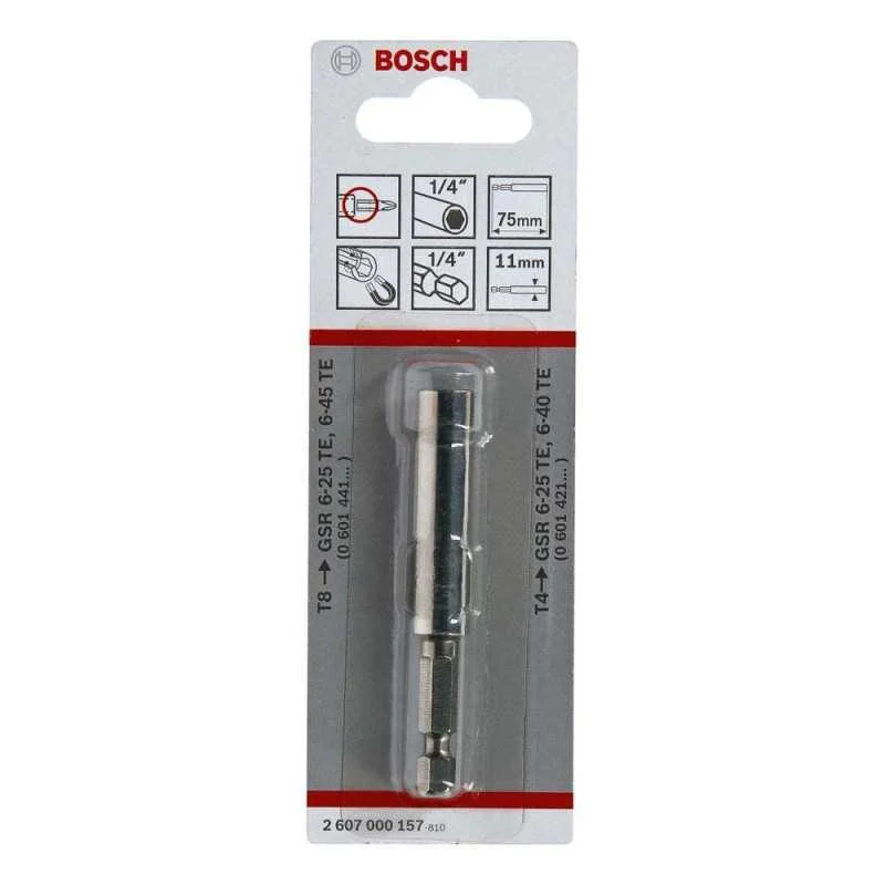 Porte-embouts universel magnétique longueur 75mm - BOSCH - 2607000157
