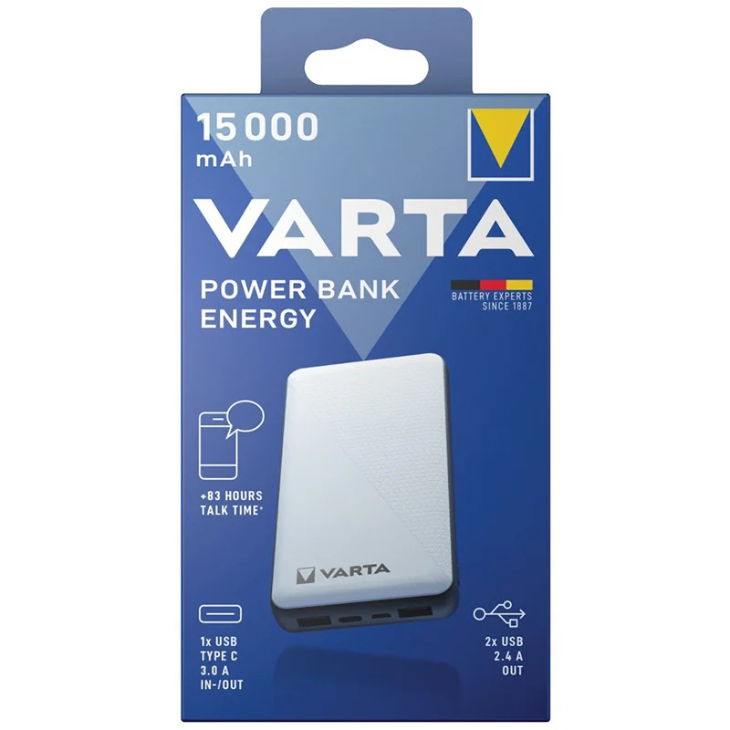 POWERBANK ENERGY 15000 MAH 57977101111 - VARTA