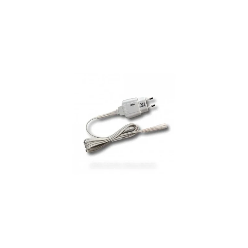 Prise transformateur avec fil blanc pour Epilateur BRAUN 67030605