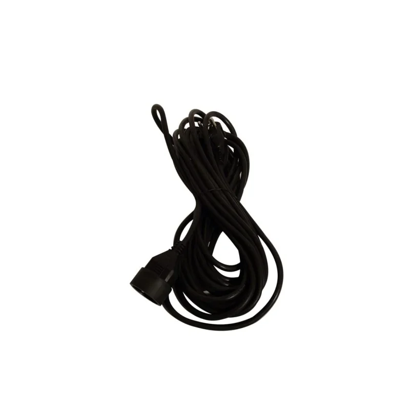 Prolongateur H05VVF 3x1.5mm2 - 10m - Blanc ou Noir - Chacon (Noir)