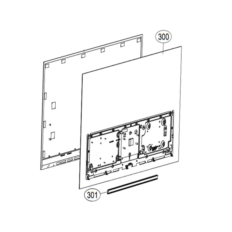 Raccord pied repère 301 LG MJH65113601