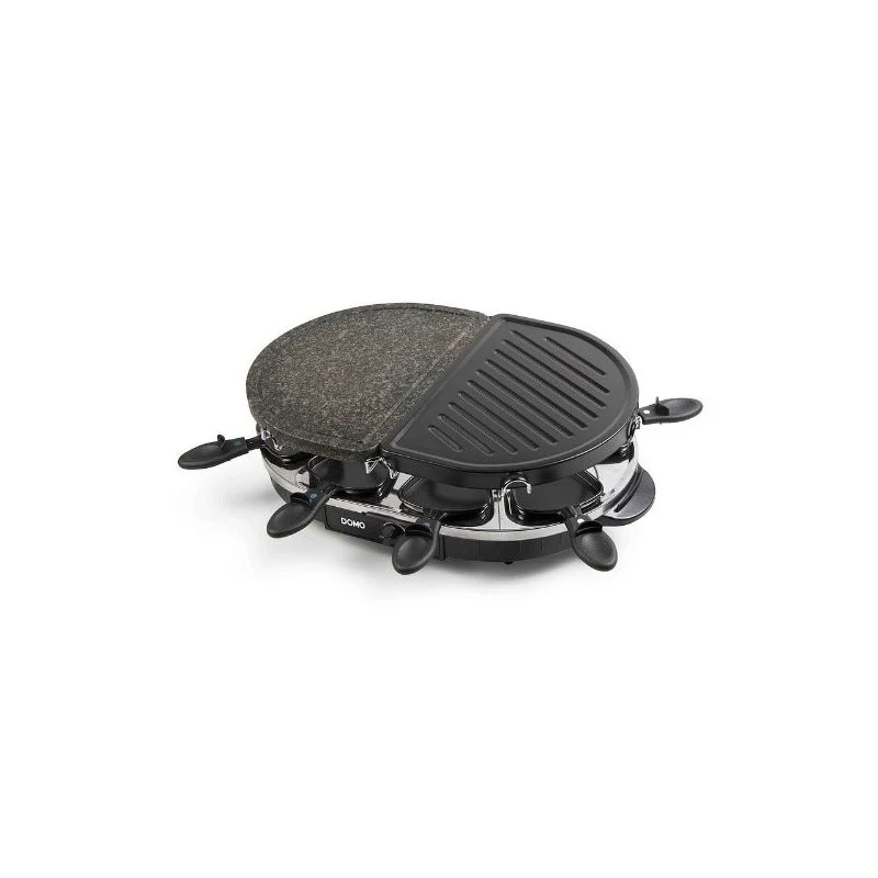Raclette, pierre à cuire & grill pour 8 personnes 1200w DOMO DO-9059G