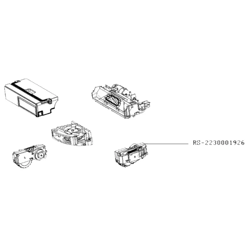 Roue droite + moteur ROWENTA RS-2230001926