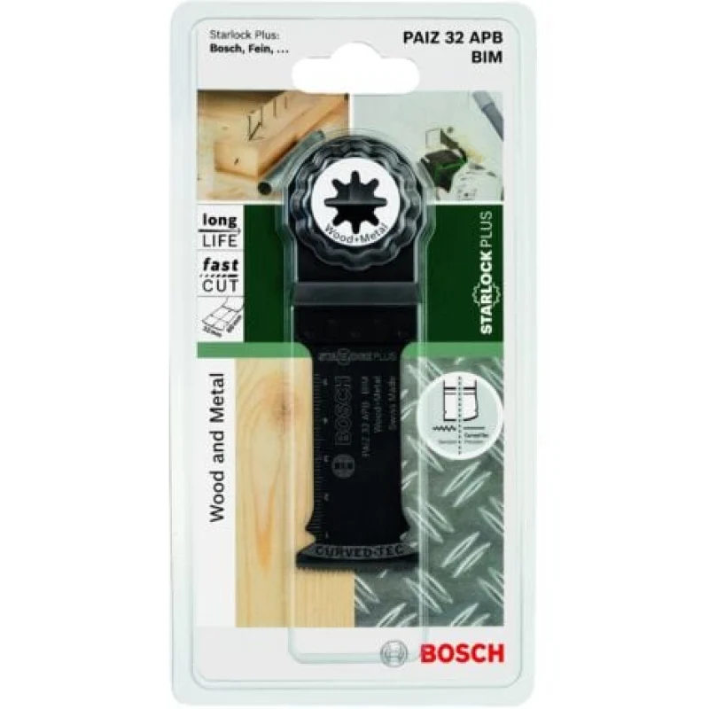 StarlockPlus PAIZ32APB Scie plongeante pour le bois et le métal 60x32 BOSCH 2609256D54 - Bosch Outillages