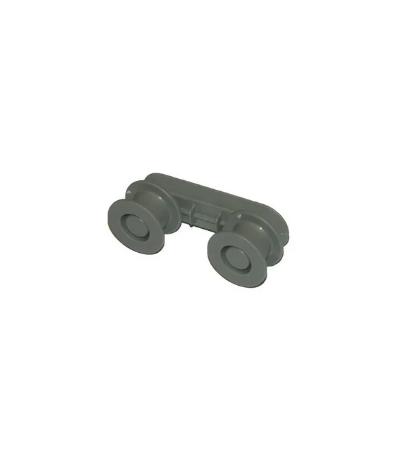 Support avec 2 roulettes de rail panier supérieur - Electrolux Arthur-Martin Faure Aeg Lincoln Zanussi Zoppas chap