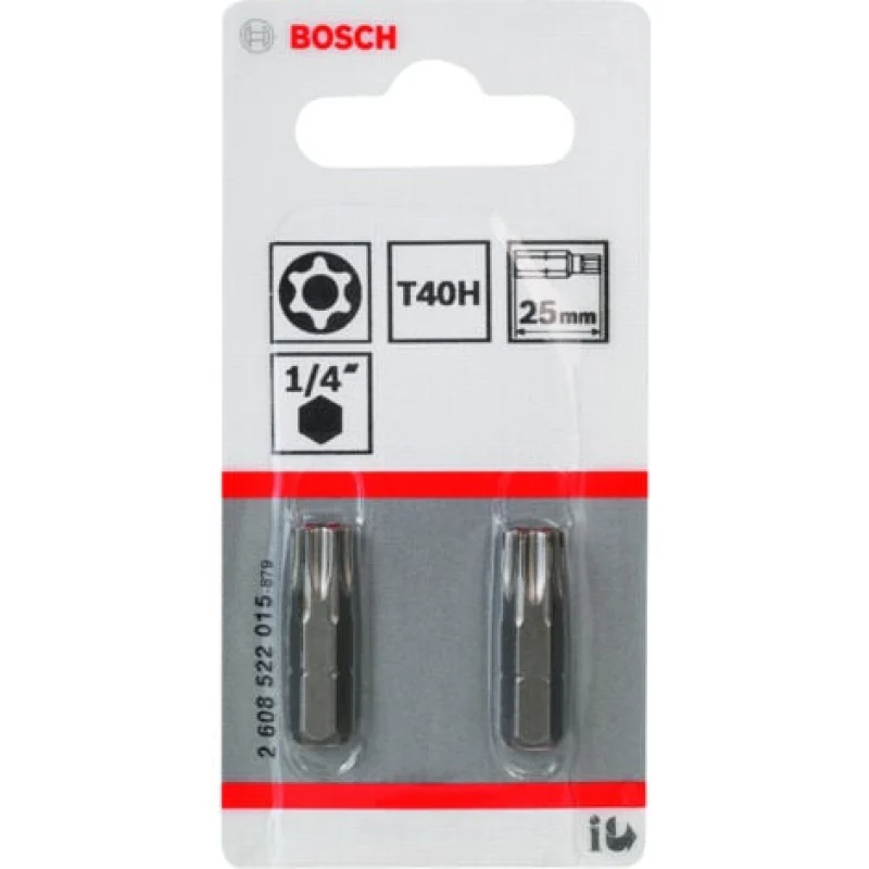 T40H Sécurité Torx® Embout de tournevis extra dur T40H 25 BOSCH 2608522015 - Bosch Outillages