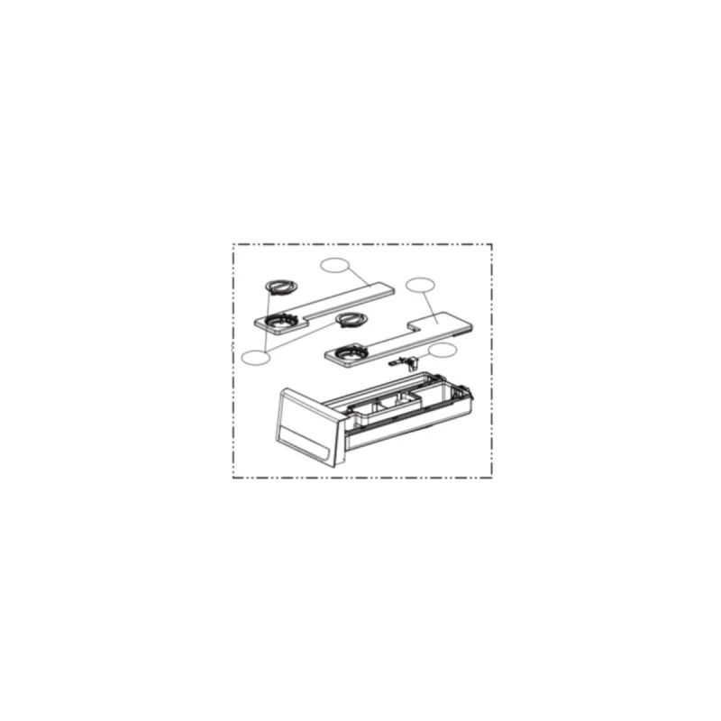 Tiroir à lessive complet LG AGL30036335