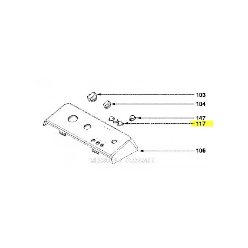 Interrupteur pour Lave-Linge SABA 52X2856