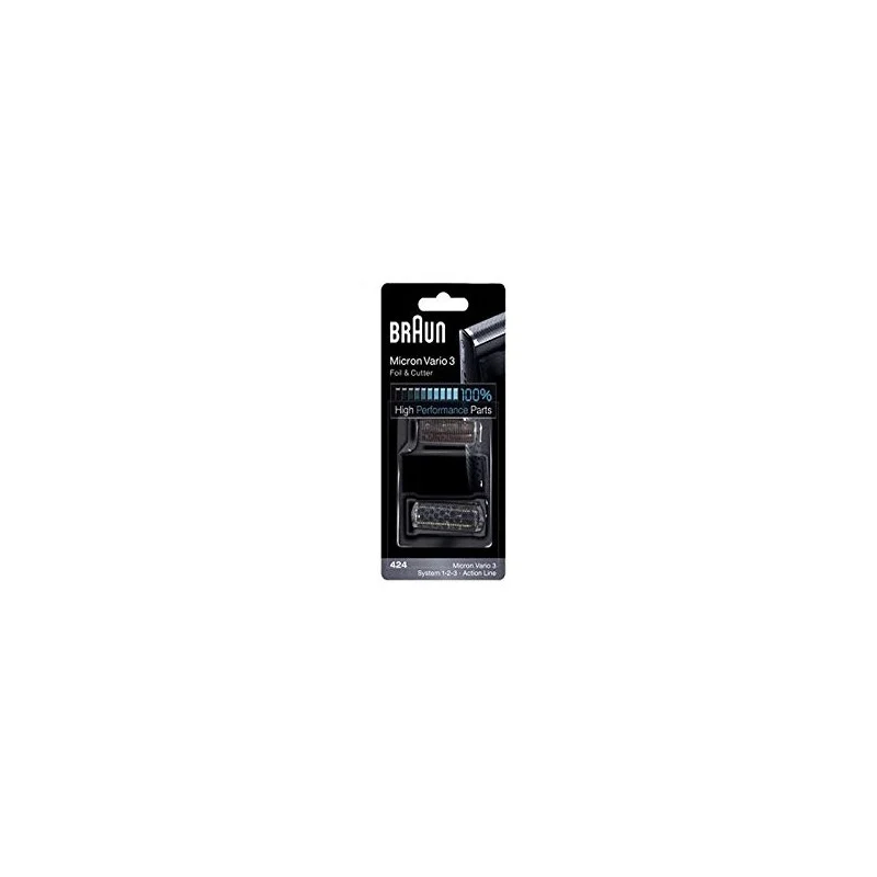 Tête de rasoir Combi Pack 424 noir pour Tondeuse BRAUN 81416568