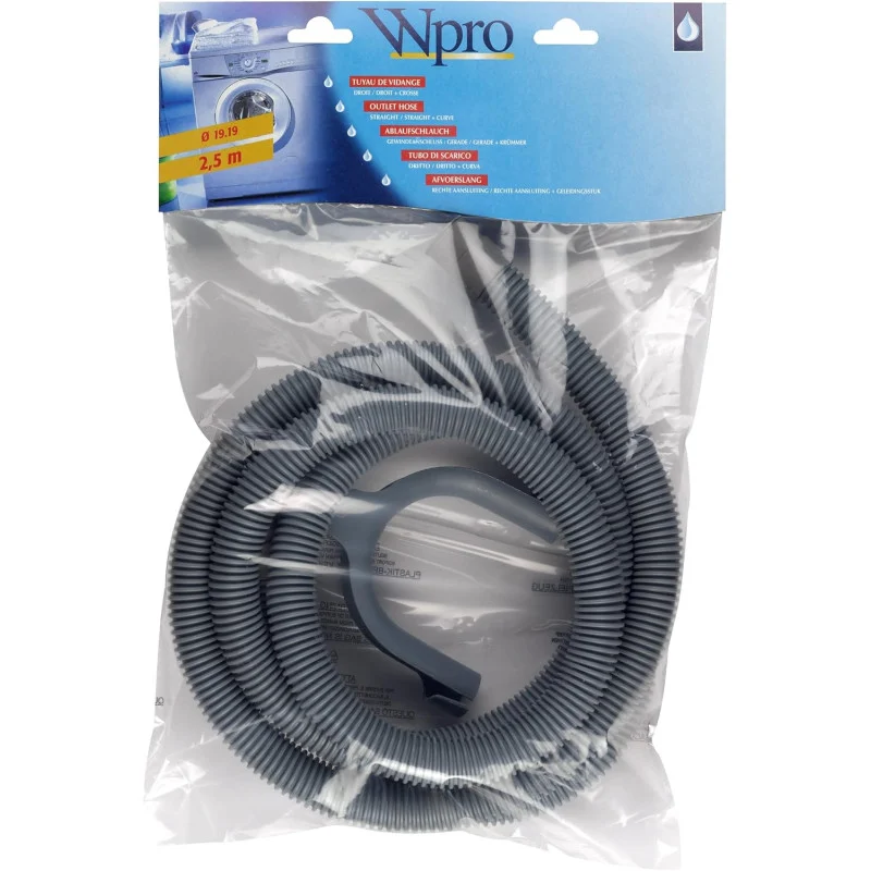 Tuyaux de vidange pour lave-vaisselle et lave-linge, Wpro - 481281728077