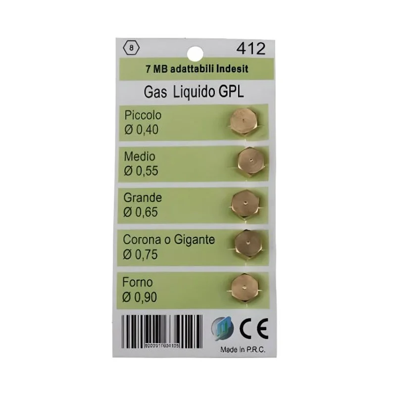Universeel - gicleurs butane glp 7 mb