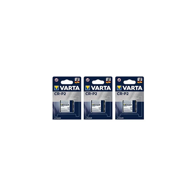 VARTA Lot de 3 Blisters 1 pile photo Professional Lithium CR-P2 6 V