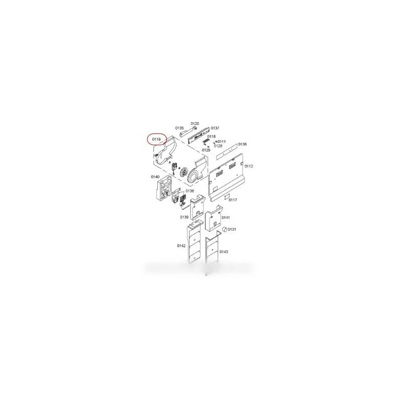 Ventilateur complet pour Réfrigérateur, Congélateur BOSCH 00477504 - BOSCH B/S/H