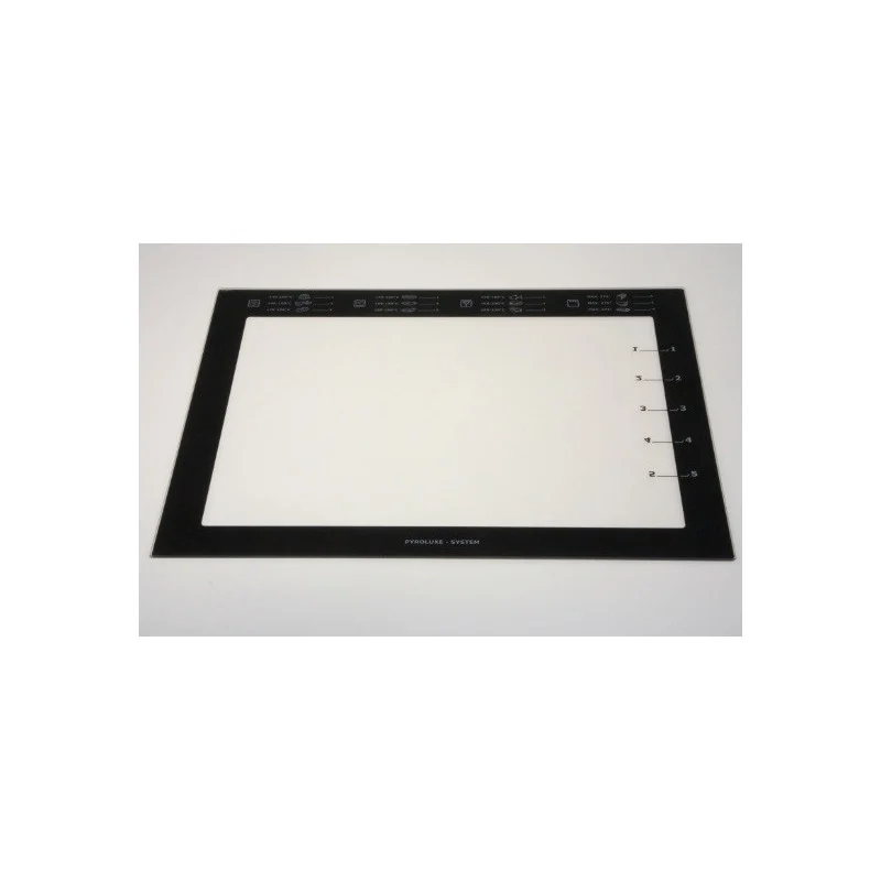 Verre imprimé 504x392mm pour Four ARTHUR MARTIN 5612850098 - ARTHUR MARTIN ELECTROLUX FAURE