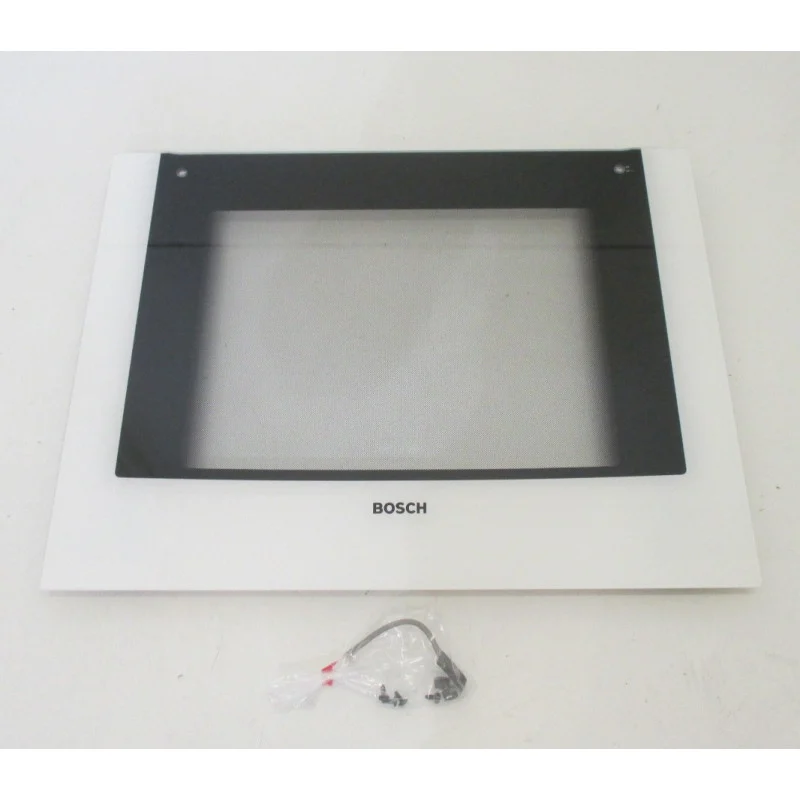 Vitre de porte extérieure blanche pour Four BOSCH 00472472 - BOSCH B/S/H