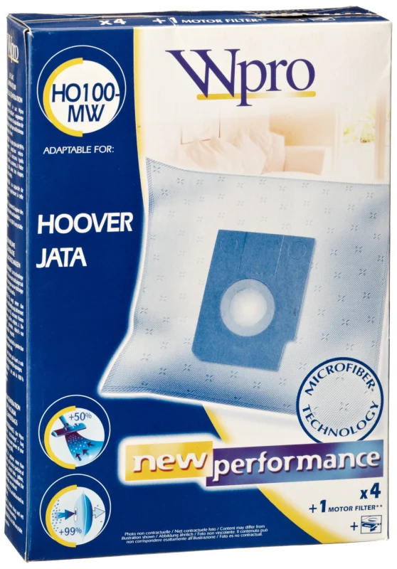 Wpro Sac d'aspirateur en micro-fibres Hoover HO100-MW