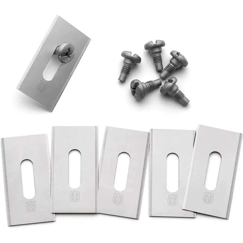 Lot de 6 lames avec vis pour robot tondeuse Husqvarna/Gardena/McCulloch - 595084401