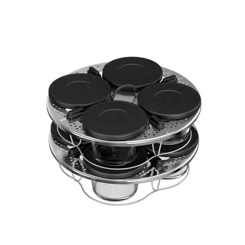Lot de 8 verrines en verre superposables pour Cookeo+ Moulinex - XA6140E0