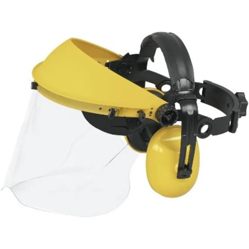 McCulloch - Casque anti-bruit universel avec visière et protections auditives - 57-76.165.04