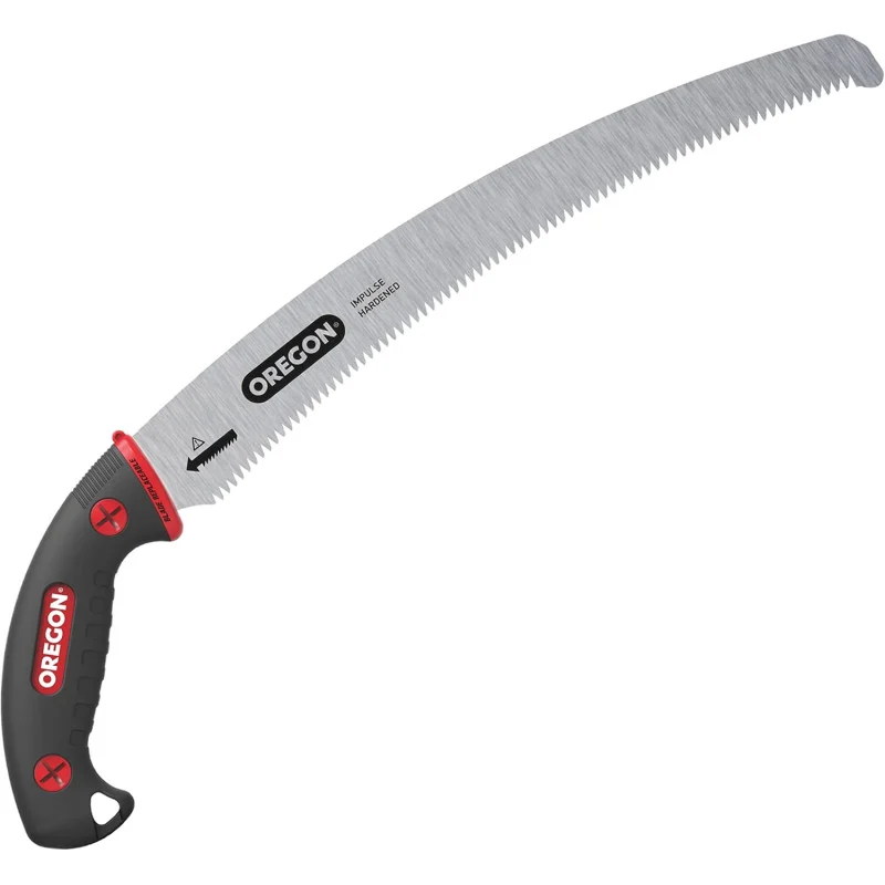 Oregon - Scie à main courbée en acier (Longueur : 33cm) avec fourreau de sécurité inclus - 600136