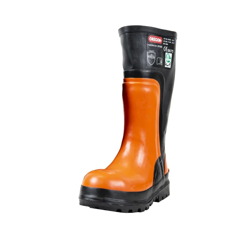 OREGON Yukon - Bottes en Caoutchouc avec Protège-Orteils en Acier pour Tronçonneuse (Pointure 42)