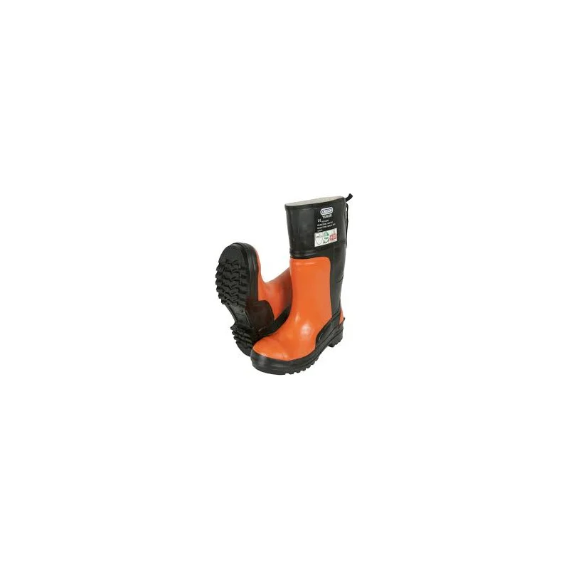 OREGON Yukon - Bottes en Caoutchouc avec Protège-Orteils en Acier pour Tronçonneuse (Pointure 43)