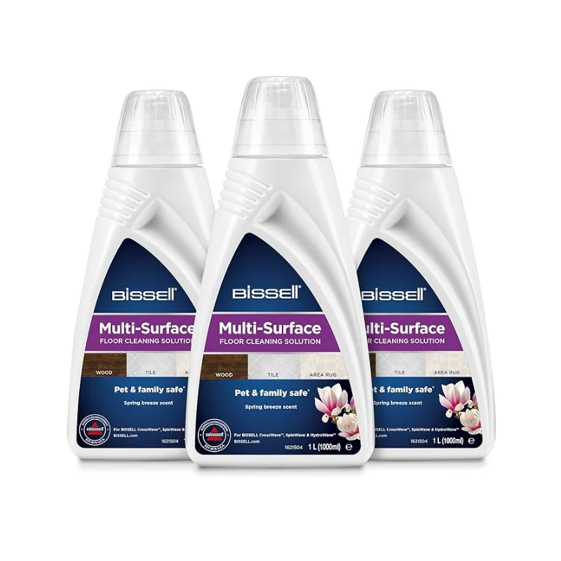 Pack de Solution Nettoyante 3x1L pour Sol Multisurface, Parquets, Stratifiés et Moquettes CrossWave, SpinWave, HydroWave - 2885