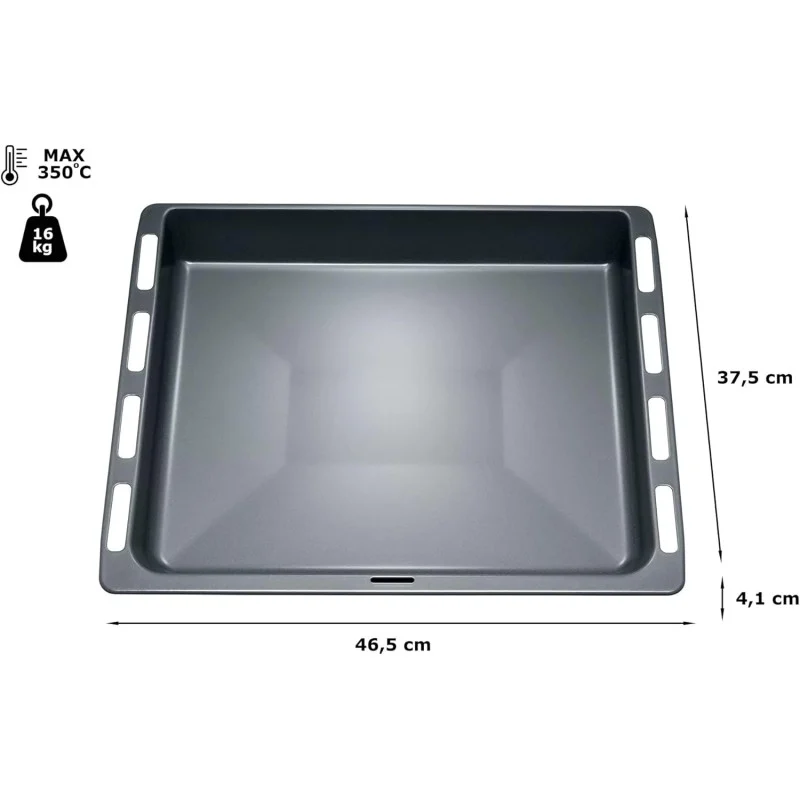 Plaque à pâtisserie HEZ432002 (46,5 x 37,5 x 4 cm) pour four Bosch, Siemens, Viva - 00742586
