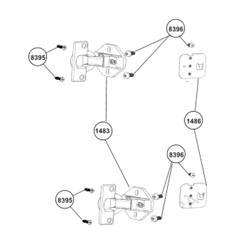 Vis 4*16 (repère 8395) 2829060100 BEKO